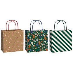 Vrećice ukrasne 20x20x8cm novogodišnje Stewo 5237 99 sortirano