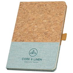 Notes A5 crte 96L šamoa crte pluto i tkanina Stricker KLEE 93277124 svijetlo plavi