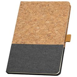 Notes A5 crte 96L šamoa crte pluto i tkanina Stricker KLEE 93277133 tamo sivi