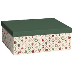 Kutija ukrasna kartonska X-mas 24x33x12cm Stewo 5123 50