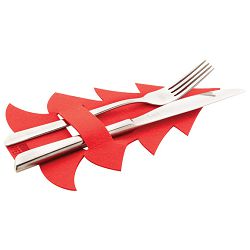 Držač za pribor za jelo od filca Anda AP845192-05 pk4 oblik bor crveni