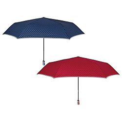 Kišobran automatik (otvaranje+zatvaranje) sklopivi s plastičnom drškom Technology Perletti 21816 reflektirajući rub, sortirano