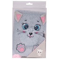 Dnevnik plišani s ključem A5 96L Cat Paso PP23CA-3676