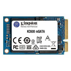 SSD 512GB KINGSTON KC600 mSATA SKC600MS/512G