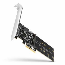 AXAGON PCES-SA4M2 PCIe Controller 2x Int./Ext. SATA III 6G ASMedia