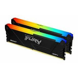 MEM DDR4 16GB(2x8) 3600MHz FURY Beast RGB KF436C17BB2AK2/16