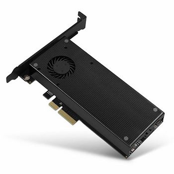 AXAGON PCEM2-DC PCI-E 3.0 x4-DUAL M.2 SSD(NVMe + SATA),sa hl