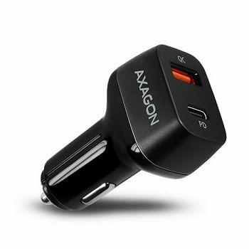 AXAGON PWC-PDQ car charger 1x QC3.0 + 1x PD USB-C, 45W, Crni