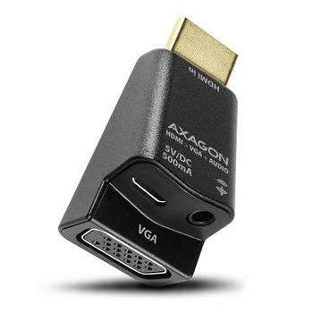 AXAGON RVH-VGAM HDMI->VGA adapter,AUDIO izlaz,power ulaz