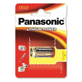 PANASONIC baterije CR-123AL/1BP Photo Lithium