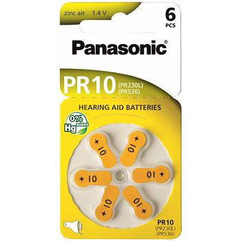 PANASONIC baterije PR10L/6LB, Zinc Air