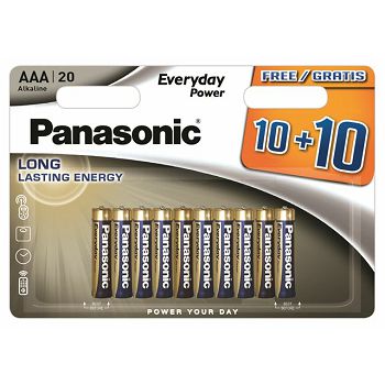PANASONIC baterije LR03EPS/20BW 10+10F
