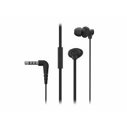 PANASONIC slušalice RP-TCM130E-K crne, in ear, mikrofon