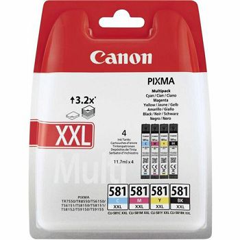 Tinta Canon CLI-581 XXL CMYK multipack