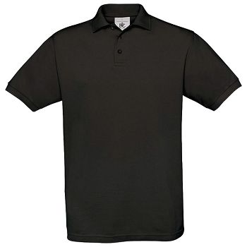 Majica kratki rukavi B&C Safran Polo 180g crna S
