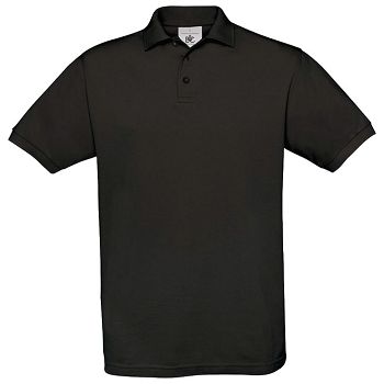 Majica kratki rukavi B&C Safran Polo 180g crna 2XL