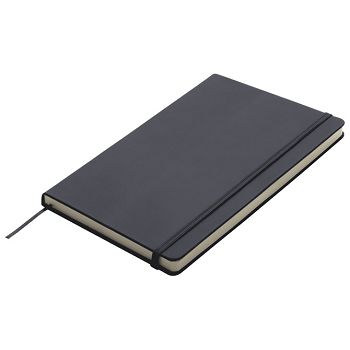 Notes 13x21 cm čisti 95L s gumicom Kiel crni