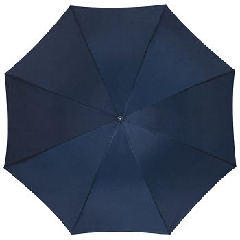 Kišobran automatik s drvenom drškom tamno plavi