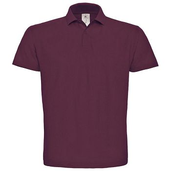 Majica kratki rukavi polo B&C ID.001 180g bordo S 