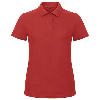 Majica kratki rukavi polo B&C ID.001/women 180g crvena L