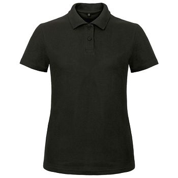 Majica kratki rukavi polo B&C ID.001/women 180g crna XL