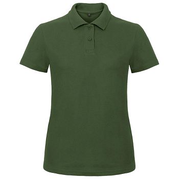Majica kratki rukavi polo B&C ID.001/women 180g tamnozelena XS