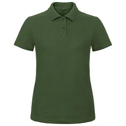 Majica kratki rukavi polo B&C ID.001/women 180g tamno zelena M