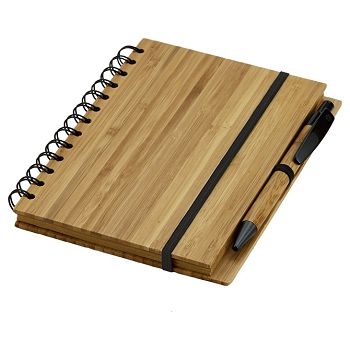 Blok kolegij 13x18 cm crte 70L natur + olovka kemijska bambus