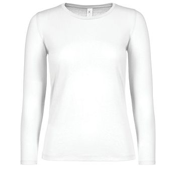 Majica dugi rukavi B&C #E150/women LSL bijela XS