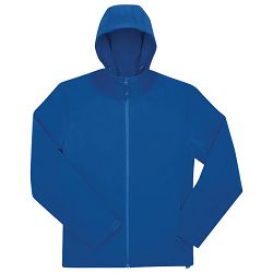 Jakna zip muška B&C Hooded Softshell azurno plava 2XL!!