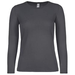 Majica dugi rukavi B&C #E150/women LSL tamnosiva M!!