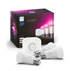 Philips HUE starter kit 3, E27, boja, 1100lm