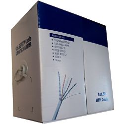 SBOX Kabel UTP Cat 5e, 305m, sivi, 24AWG