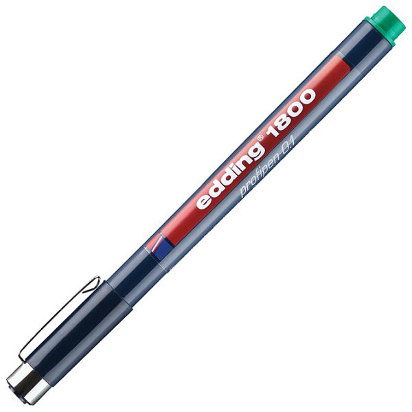 Flomaster za tehničko crtanje profipen 0,1mm Edding 1800 zeleni