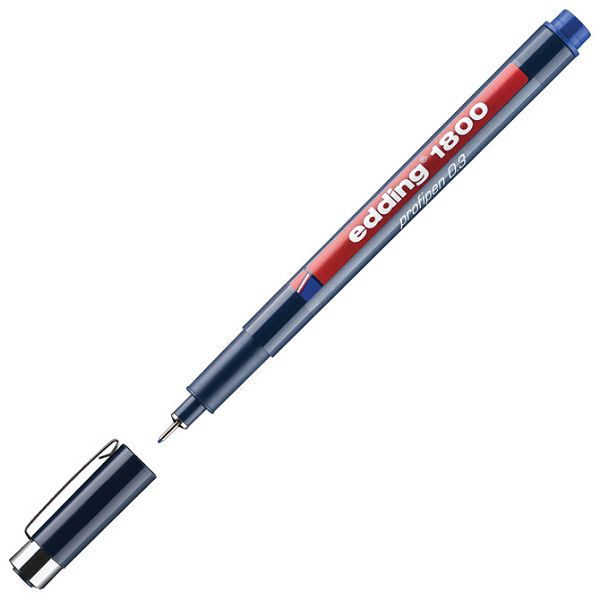 Flomaster za tehničko crtanje profipen 0,3mm Edding 1800 plavi