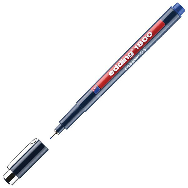 Flomaster za tehničko crtanje profipen 0,5mm Edding 1800 plavi