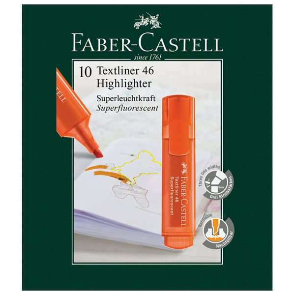 Signir 1-5mm 46 Superfluorescent Faber-Castell 154615 narančasti