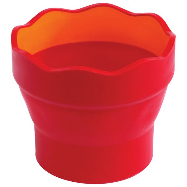 Čaša za tempere Clic&Go Faber-Castell 181517 crvena blister