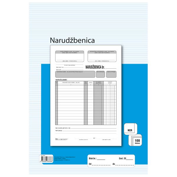 Obrazac A-14/NCR narudžbenica A4 Fokus