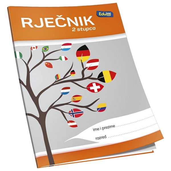 Obrazac školski rječnik A6 40L 2kolone Educa