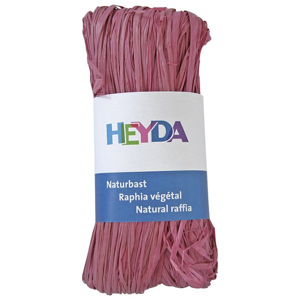 Rafija prirodna 50g Heyda 20-48877 87 roza