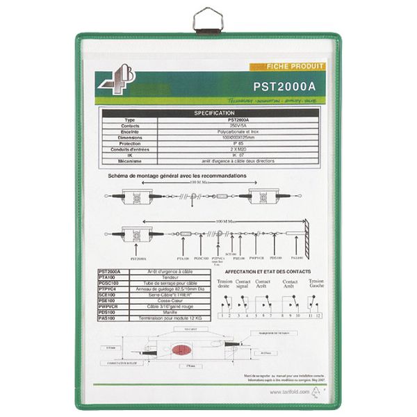 Etui viseći A4 Tarifold(Djois)154500 sivi 