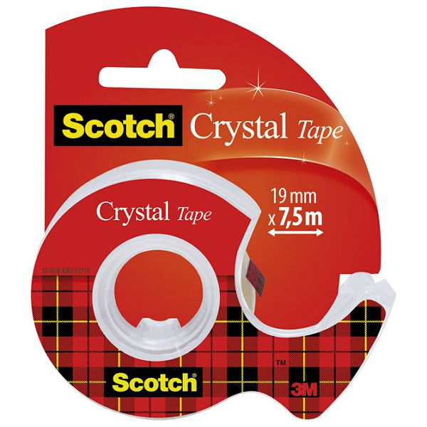 Traka ljepljiva nevidljiva 19mm/ 7,5m Scotch Crystal 3M.blister