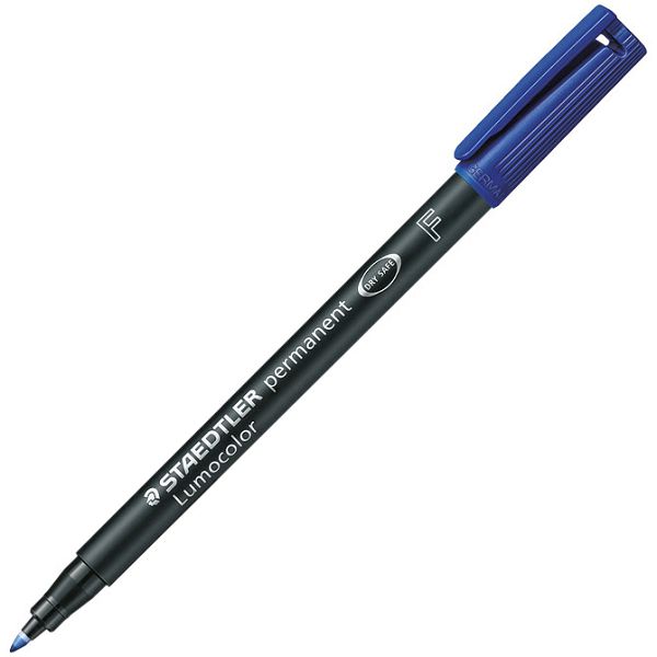 Marker permanentni 0,6mm reciklirani Lumocolor Staedtler 318-3 plavi 