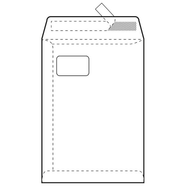 Kuverte - vrećice C4-PL BB strip 90g pk250 Fornax