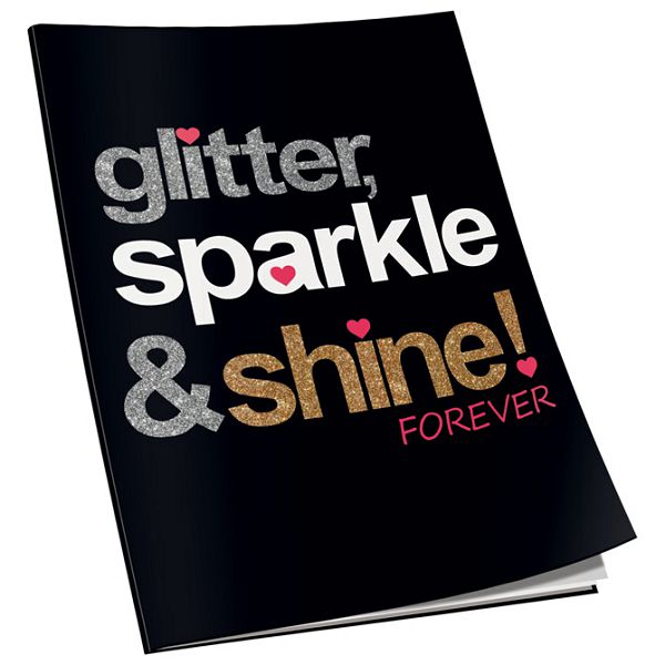 Teka meki uvez A4 karo 40L 80g sjaj+glitter Connect sortirani motivi