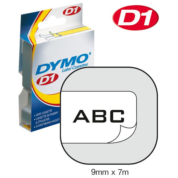 Vrpca D1 9 mmx7m Dymo 40913 crno-bijela