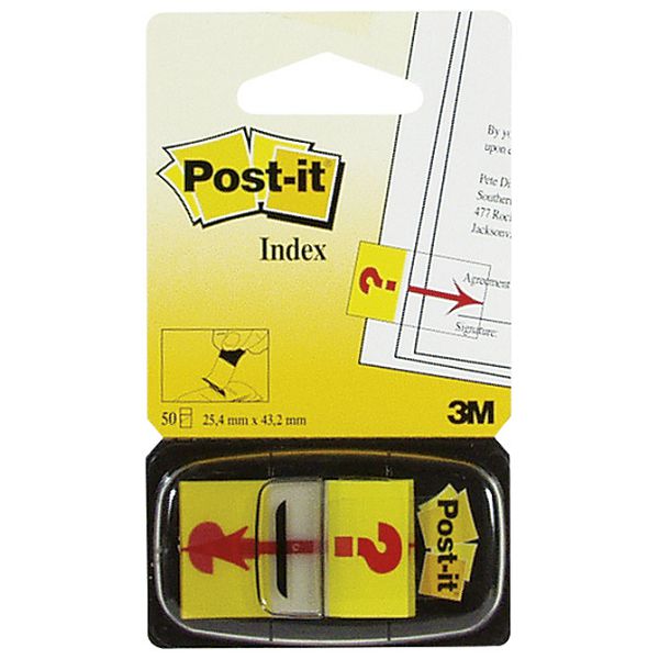 Zastavica 25,4x43,2mm 50L Post-it 3M.680-32 "?" žuta blister!!