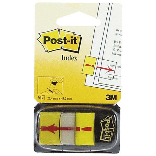 Zastavica 25,4x43,2mm 50L Post-it 3M.680-33 "!" žuta blister!!