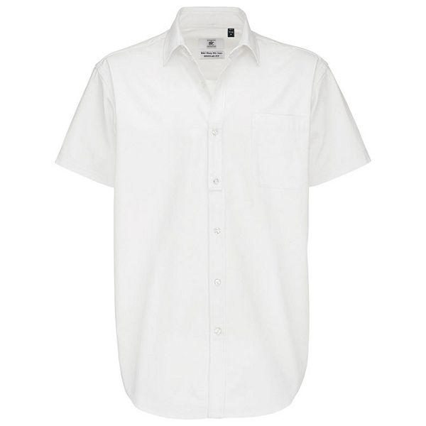 Košulja muška kratki rukavi B&C Sharp 130g bijela 2XL!!